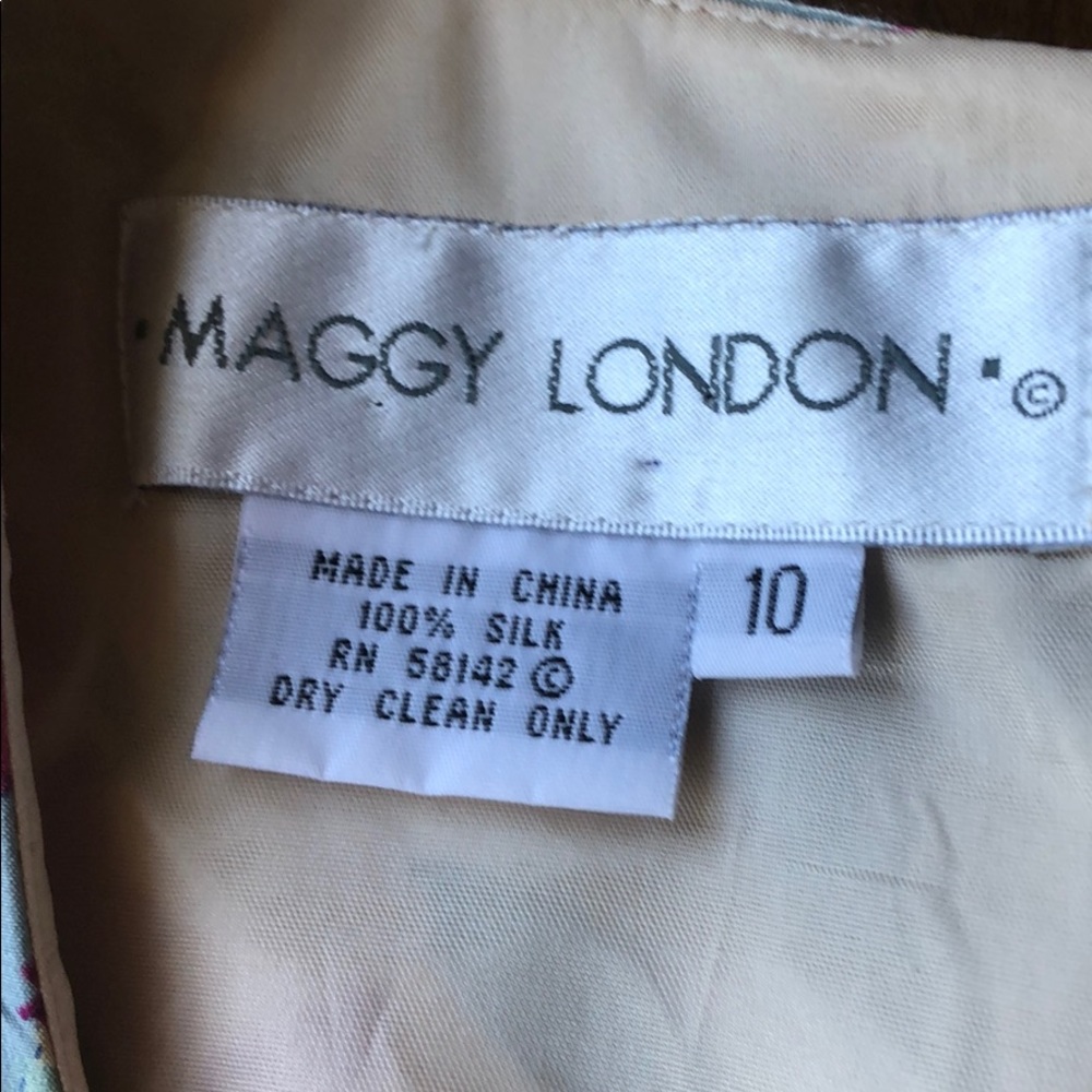 Maggie London floral print dress size 10 - Picture 3 of 3
